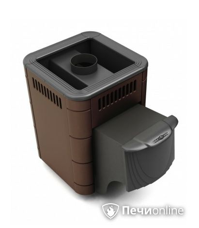 Дровяная банная печь TMF Оса Carbon шоколад дверь антрацит в Калининграде